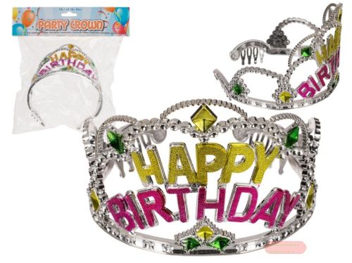Bild von Party-Krone, Happy Birthday, ca.15x11x9cm, im Polybeutel - VE 12