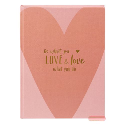 Bild von Notizbuch DIN A5 - 200 S.blanko, love what you do love what you do - VE 2