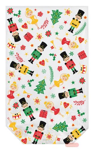 Bild von NUSSKNACKER, Klarsichtbeutel bedr. & Verschlussclips,11,5x19cm (10er- Sets) - VE 12 (Sets)