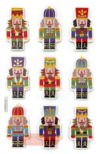 Bild von Nutcrackers, 1 Blatt 10x15cm von Stickers pro Pack - VE 10 (Pack)