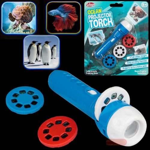 Bild von OCEAN PROJECTOR TORCH, Projektor inkl.Bat., Meerestiere, ca.12cm, Headercard - VE 6