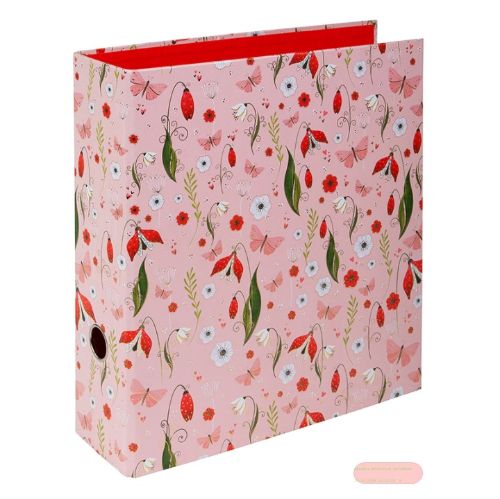 Bild von Ordner DIN A4 - 8cm breit, Secret Garden pink - VE 2