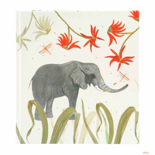 Bild von Poesie-/Einschreibe-/Notizbuch 17,5x19cm, 144 S.weiss blanko, Wild Life Elephant