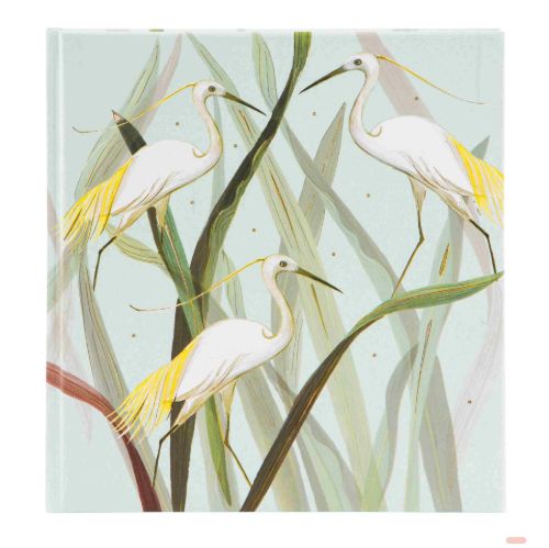 Bild von Poesie-/Einschreibe-/Notizbuch 17,5x19cm, 144 S.weiss blanko, Wild Life Heron