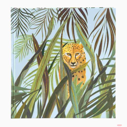 Bild von Poesie-/Einschreibe-/Notizbuch 17,5x19cm, 144 S.weiss blanko, Wild Life Leopard - VE 2