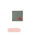 Bild von Poesiealbum 16,5x16,5cm, 96 S.weiss, filZit, mit Applikation, grau