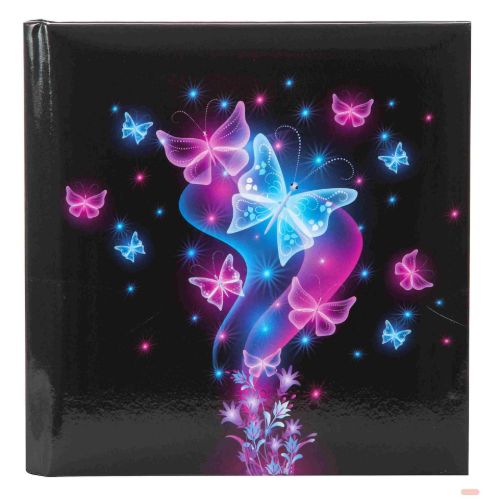 Bild von Poesiealbum 16,5x16,5cm, 96 S.weiss, Schmetterling - VE 2