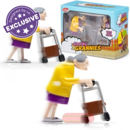 Bild von RACING GRANNIES, ca.9cm, aufziehbar, 2er Set in Box - VE 6