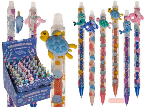 Bild von Radierbarer Stift, 14,5cm, Sealife Collection 6-fach gemischt im Display - VE 36