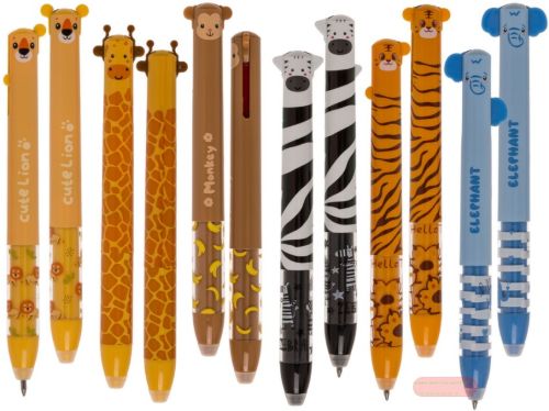Bild von Radierbarer Stift, 14,5cm, Wild Animals Collection 6-fach gemischt im Display - VE 36