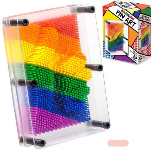 Bild von RAINBOW PIN ART, Nagelspiel multicolor, ca.18cm, Box - VE 3