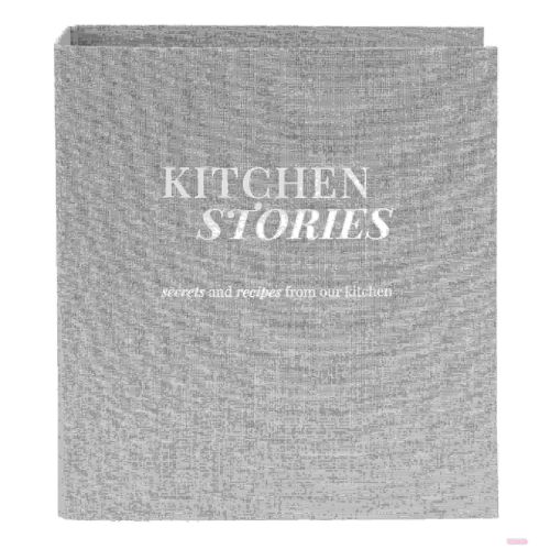 Bild von Rezeptordner DIN A4 - 8cm breit, Linum 2.0 hellgrau - VE 2