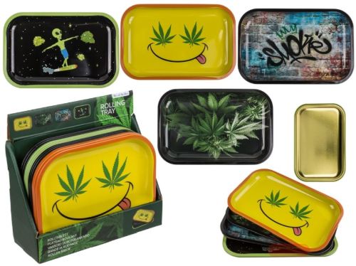 Bild von Rolltablett II, ca.18x14 x1,5cm, 4-fach ass., Display - VE 12