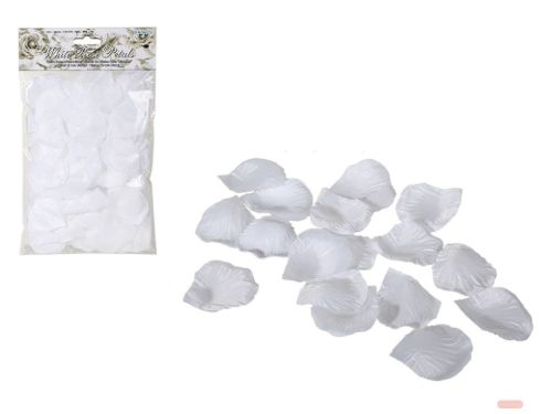 Bild von Rosenblütenblätter weiss, ca.150 Stk. im Beutel, mit Headercard - VE 24