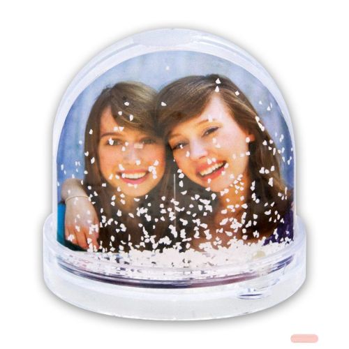 Bild von Schneekugel mit Schnee für Foto, Photo Globe Snow, 6,5x6,2cm, PG101 - VE 6