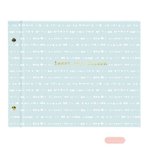 Bild von Schraubalbum 30x25cm, 40 S.weiss, Feierei - lasst uns feiern