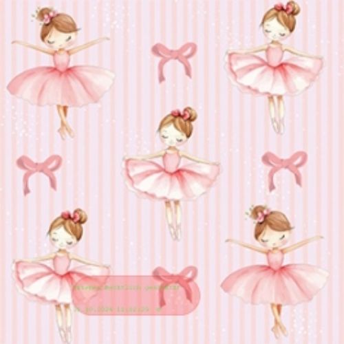 Bild von Servietten 33x33cm, A.L.C. Bella Ballerina - VE 6