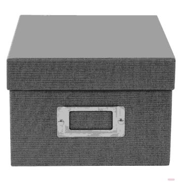 Bild von Sammelbox 16x21x11cm f. 700 Fotos 10x15cm,8 Registerkarten, B.Vista grau - VE 6