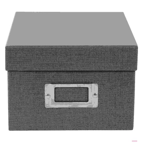 Bild von Sammelbox 16x21x11cm f. 700 Fotos 10x15cm,8 Registerkarten, B.Vista grau - VE 6