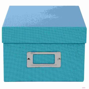 Bild von Sammelbox 16x21x11cm f. 700 Fotos 10x15cm,8 Registerkarten, B.Vista türkis - VE 6