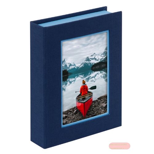 Bild von Sammelbox 19x14,2x3,8cm, p.p. für Foto 10x15cm, Bella Vista, blau/himmelblau - VE 3