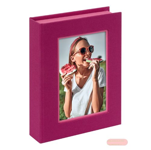 Bild von Sammelbox 19x14,2x3,8cm, p.p. für Foto 10x15cm, Bella Vista, fuchsia/pink - VE 3