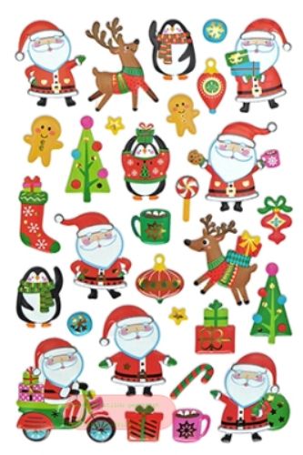 Bild von Santa & Friends, 1 Blatt 10x15cm von Stickers pro Pack - VE 10 (Pack)