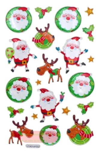 Bild von Santa & Renny, 1 Blatt 10x15cm von Stickers pro Pack - VE 10 (Pack)