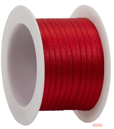 Bild von Satinband auf Spule, 3mm x 10m, rot - VE 6