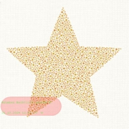 Bild von Servietten 25x25cm, Atelier Cocktail Brilliant Star, creme - VE 6