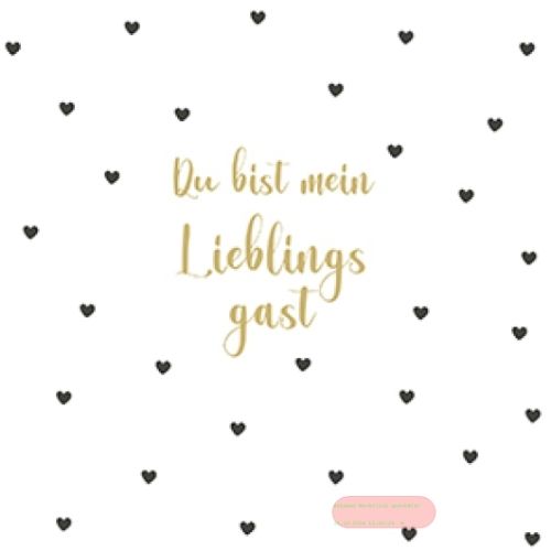 Bild von Servietten 25x25cm, Atelier Cocktail Du bist mein Lieblingsgast - VE 6