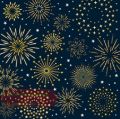 Bild von Servietten 25x25cm, Atelier Cocktail Firework midnight - VE 6