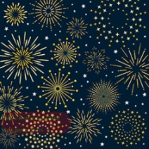 Bild von Servietten 25x25cm, Atelier Cocktail Firework midnight - VE 6