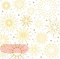 Bild von Servietten 25x25cm, Atelier Cocktail Firework white  - VE 6