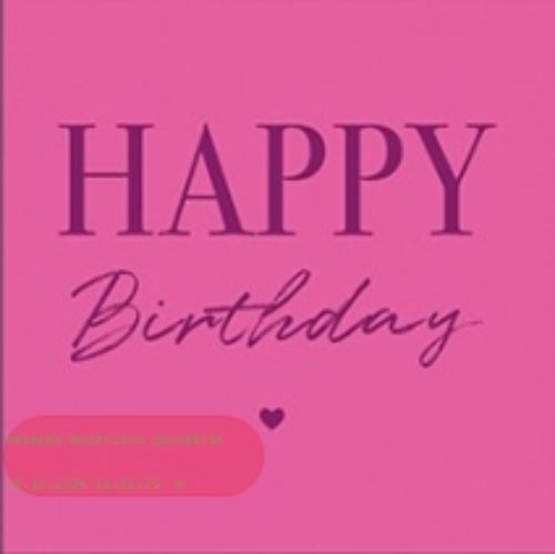 Bild von Servietten 25x25cm, Atelier Cocktail Graphic Birthday, hortensia - VE 6