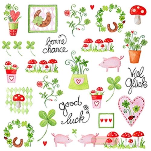 Bild von Servietten 33x33cm, A.L.C. Lovely Luck - VE 6