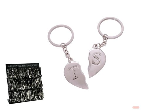 Bild von Schlüsselanhänger Brocken Heart aus Metall,  beidseitig, ca.4cm im Display - VE 144