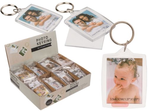 Bild von Schlüsselanhänger Passfoto aus Acryl ca,3,5 x 4,5cm, im Display - VE 48