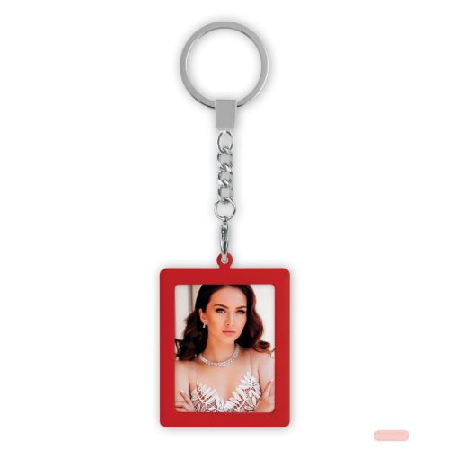 Bild von Schlüsselanhänger Photo keychain für Foto ca.3,5x4,5cm, AA9R, red - VE 6