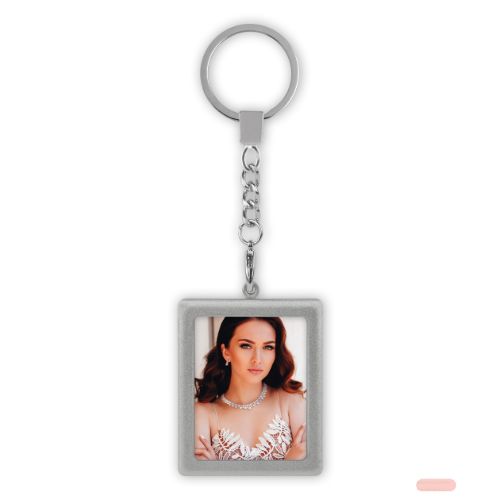 Bild von Schlüsselanhänger Photo keychain für Foto ca.3,5x4,5cm, AA9S, silver - VE 6