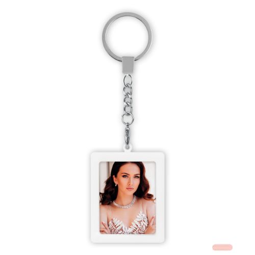 Bild von Schlüsselanhänger Photo keychain für Foto ca.3,5x4,5cm, AA9S, white - VE 6