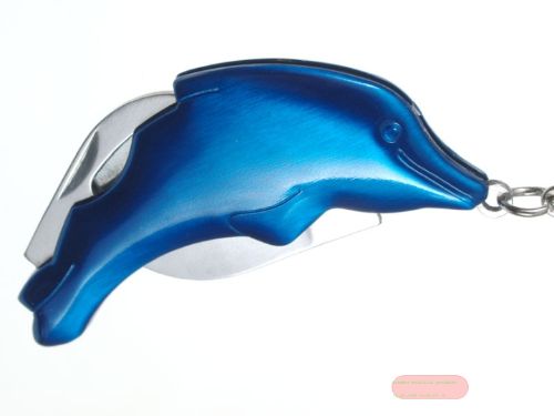 Bild von Schlüsselanhänger Taschenmesser Delphin in neutraler Box - VE 36