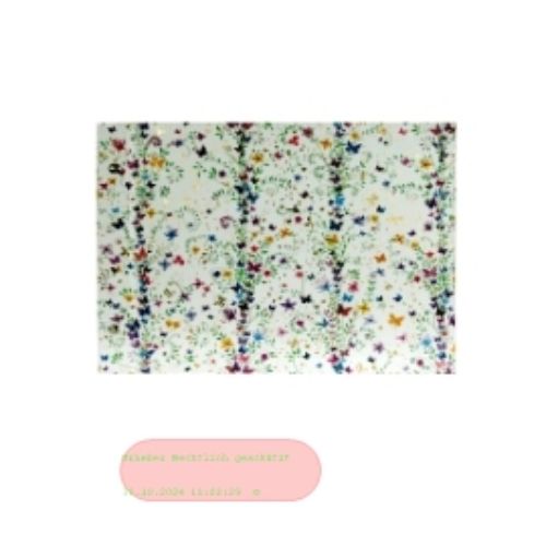 Bild von Schraubalbum Flower lila 30x25cm, 40 S.weiss