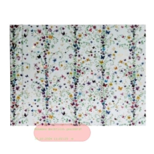 Bild von Schraubalbum Flower lila 39x31cm, 40 S.weiss