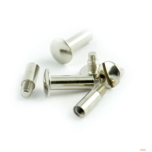 Bild von Schrauben & Verlängerung im Set,  l: 1,5 & 1,0cm, silber (Setpreis) - VE 2