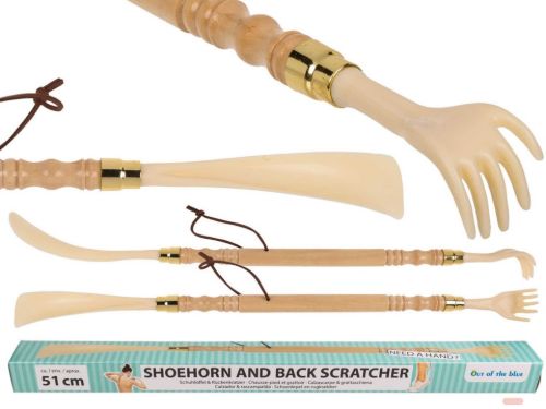 Bild von Schuhlöffel und Kratzhand aus Kunststoff, ca.51cm, Box - VE 12