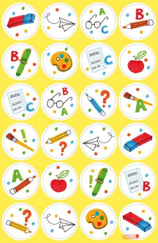 Bild von SCHULE, Sticker rund 1.9 cm, (96er-Pack) - VE 10 (Pack)