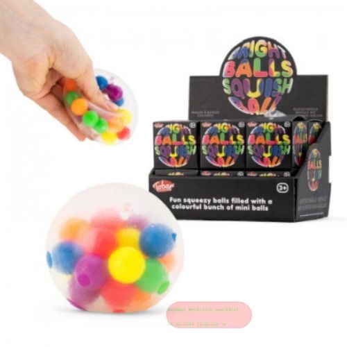 Bild von SCRUNCHEMS BRIGHT BALLS SQUISH BALL, Quetschball gefüllt, ca.6cm, Box - VE 12