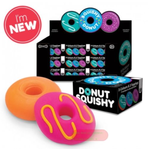 Bild von SCRUNCHEMS DONUT SQUISHY, Quetschdonut, ca.8,5cm, Box - VE 9