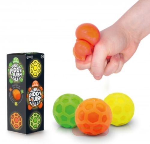 Bild von SCRUNCHEMS FUSION DIDDY SQUISH BALLS - 3PK, Quetschball 3er Set, ca.6cm, Box - VE 6